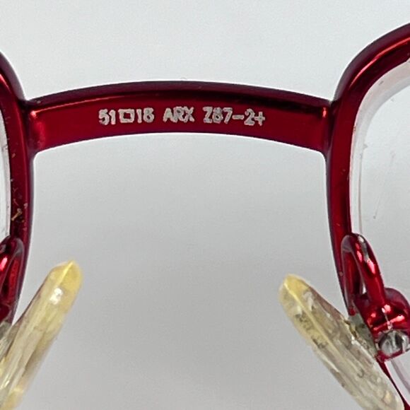 ArmouRX 7014P BRG Red Rectangular Full Rim Z87-2+ 51-18-135 Eyeglass Frames READ - Picture 11 of 15